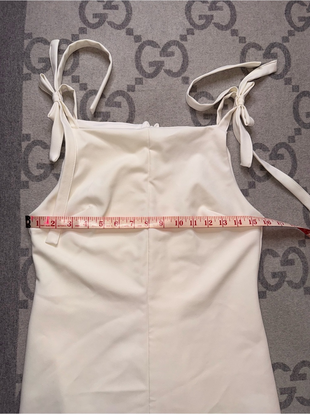 🌼 Zara White Tie-Shoulder Square Neck Mini Dress - Picture 4 of 8